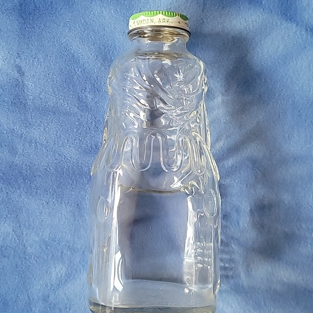Vintage Glass Clown-Shaped Bottle - Grapette Family Beverage Syrup - Picture 3 of 5